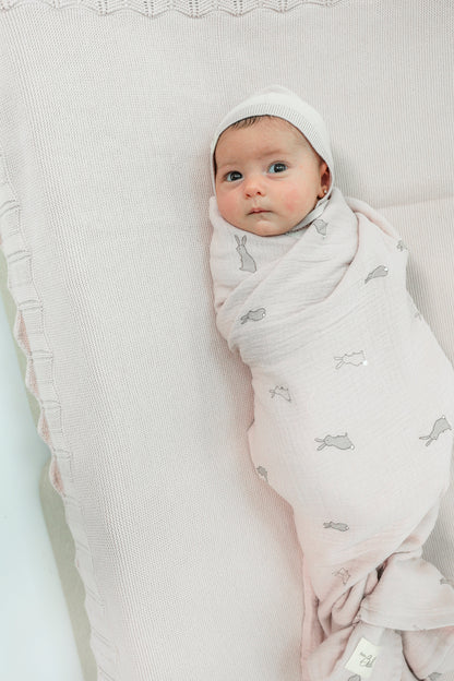 Bunny Apllique Swaddle