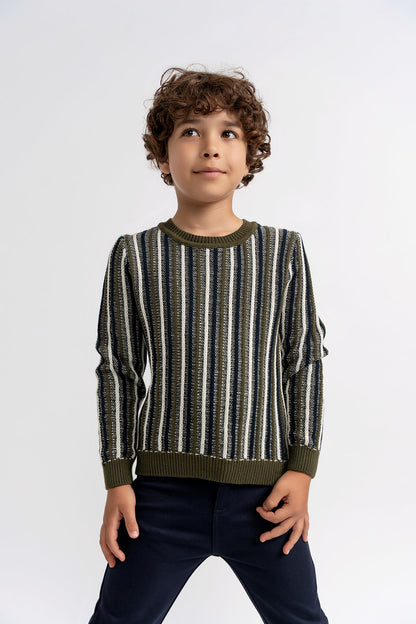 Stripped Knit Sweater