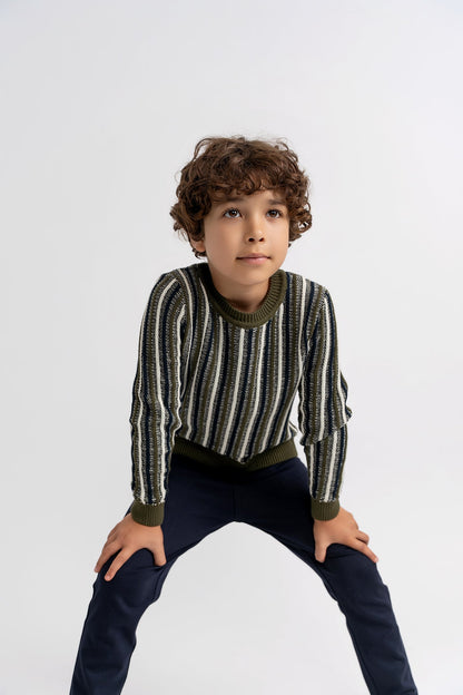 Stripped Knit Sweater