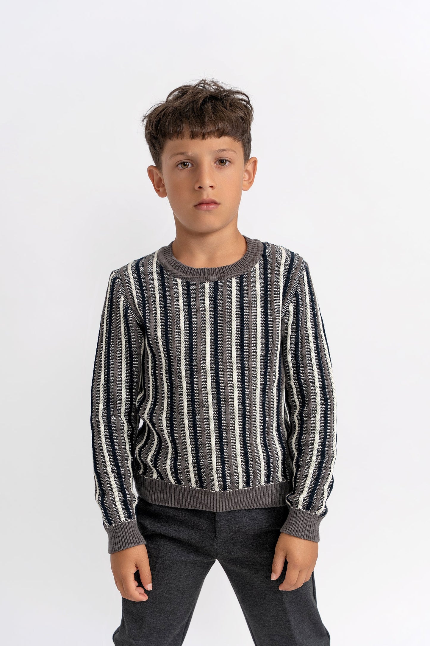 Stripped Knit Sweater