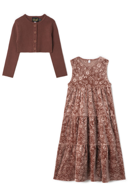 Tiered Velour Robe