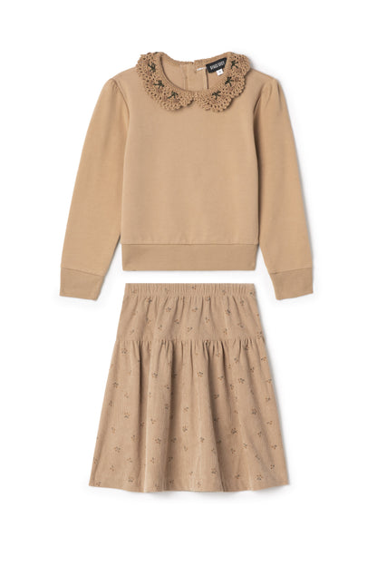 Corduroy Skirt Set
