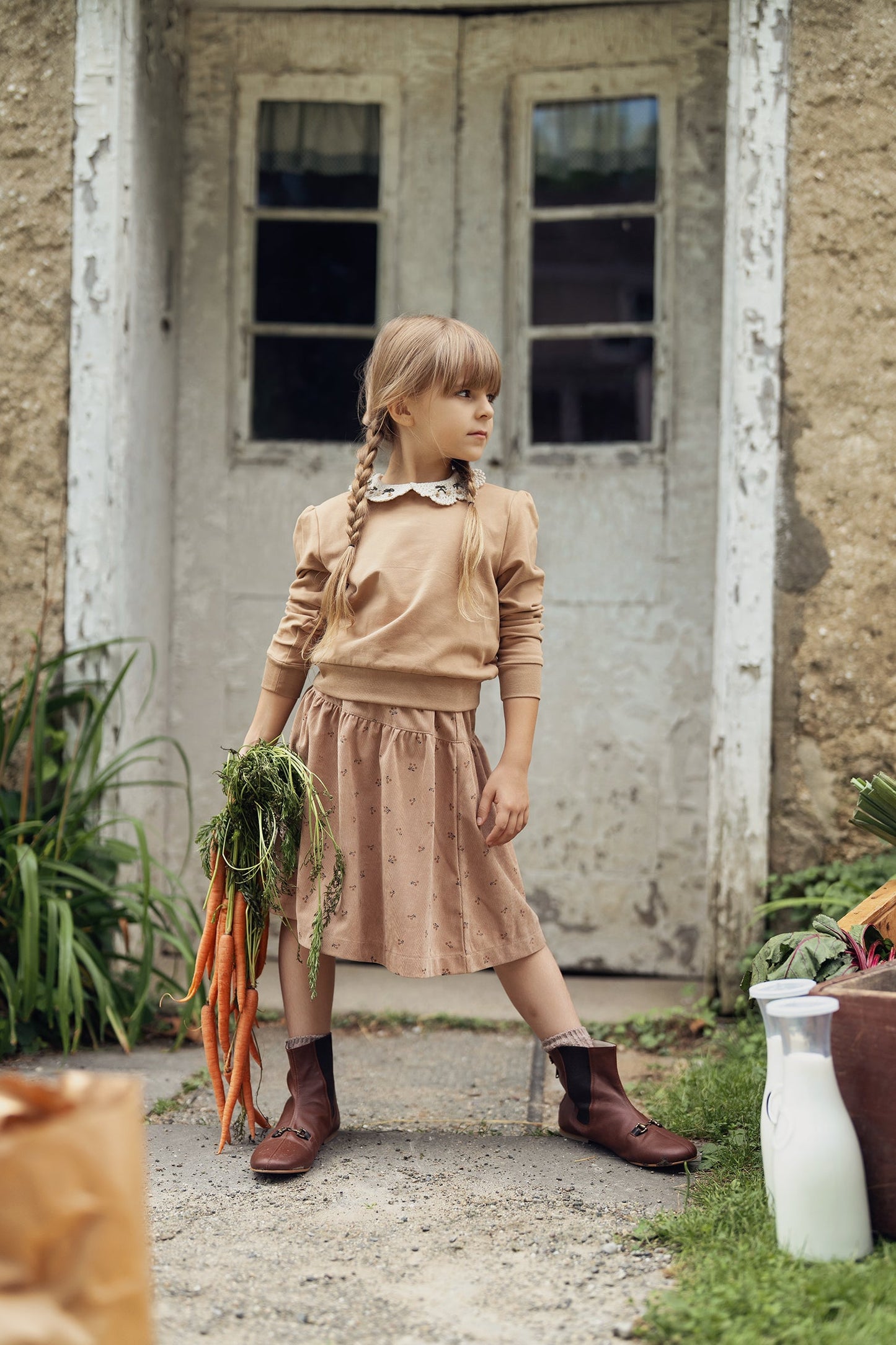 Corduroy Skirt Set