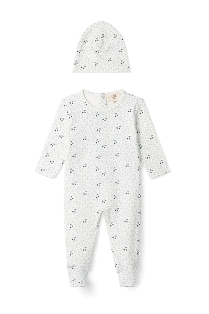Branch and Cherry Print Onesie