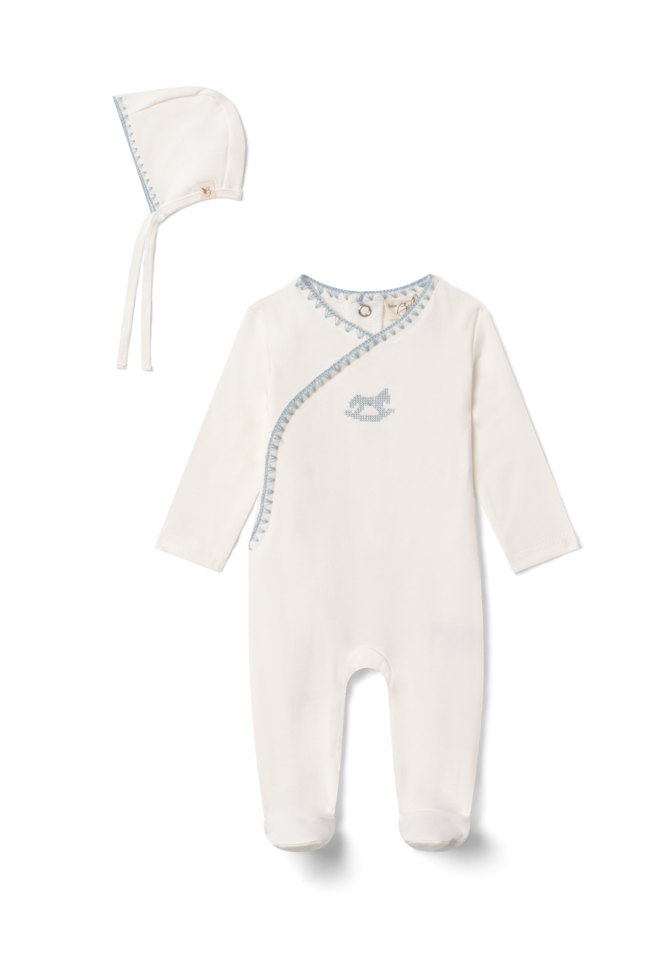 Embroidered Knit Onesie