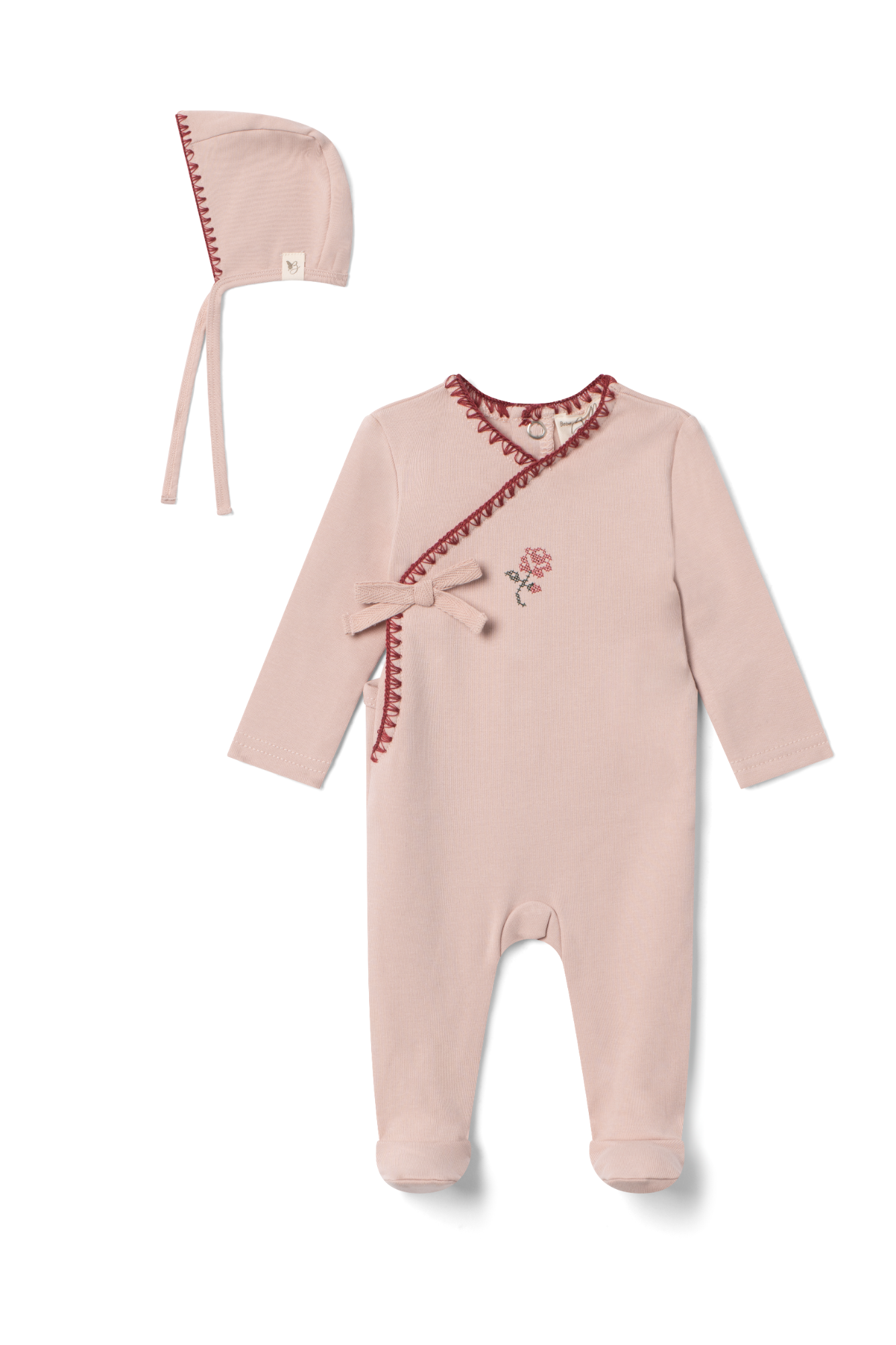 Embroidered Knit Onesie