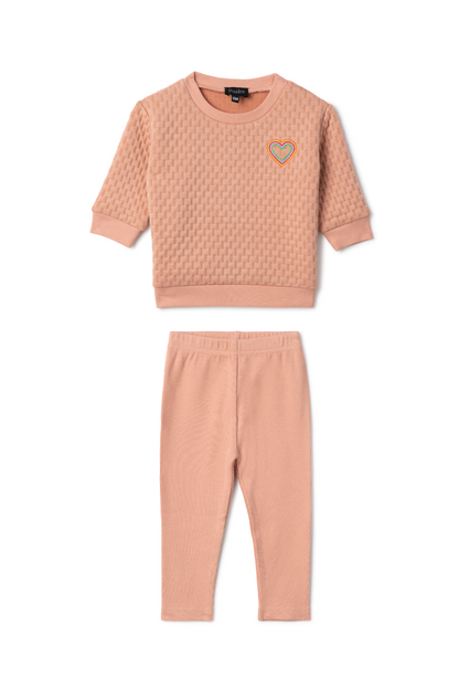 Quilted Smiley Love 2Pc Set