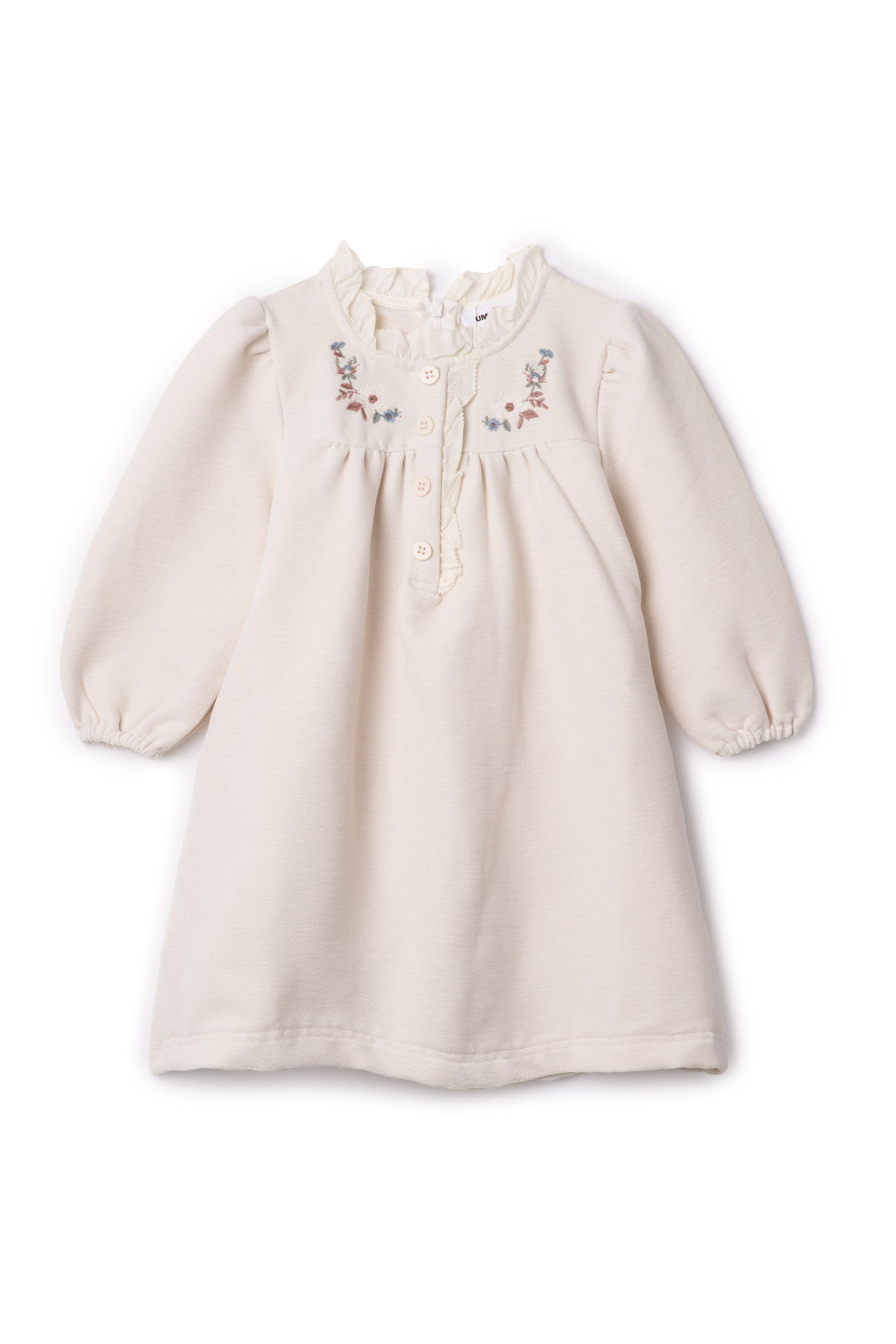 Velvet Embroidered Floral Dress