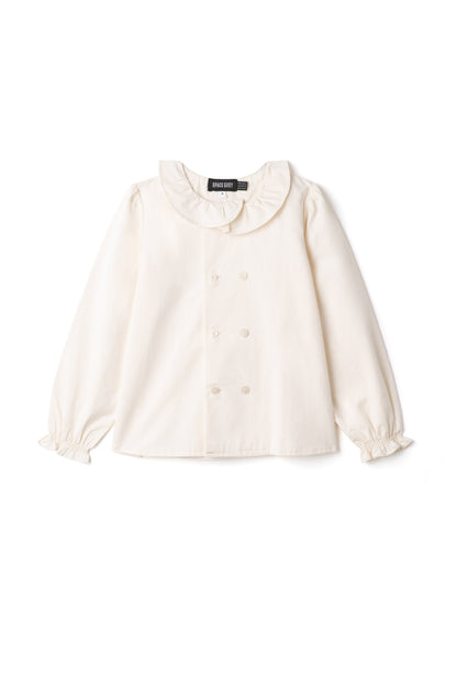 Double Breasted Woven Top