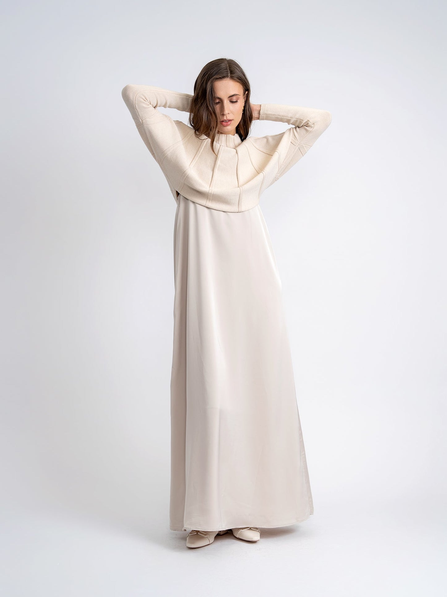 Tacked Knit Sweater
