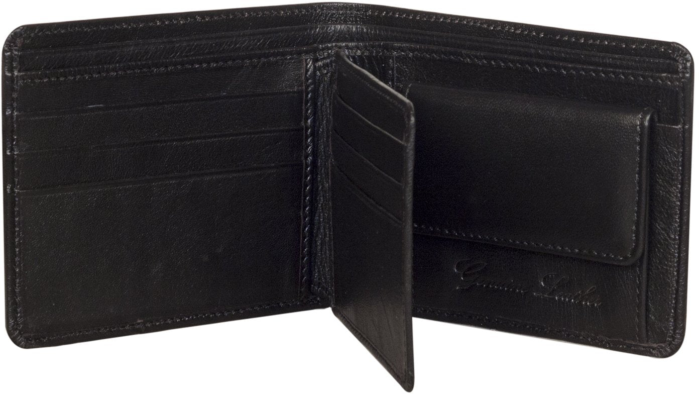 Sakkas Men's Authentic Leather Regular Bi-Fold Wallet - New!