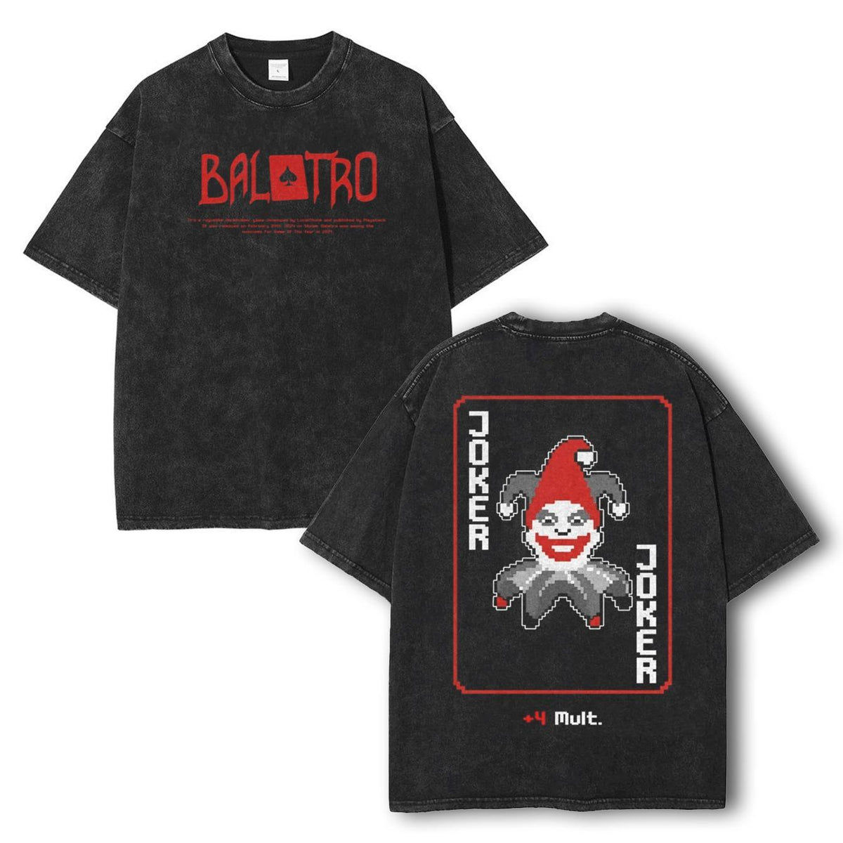 Balatro Joker Pixel Art Double-Sided 'TTT'