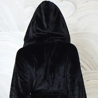 Women’s Plush Hooded Robe - Spa-Worthy Comfort at Home