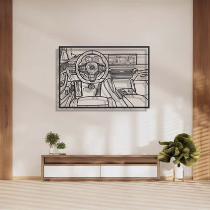 M4 Driver's Cockpit Metal Frame Wall Art - MT1463