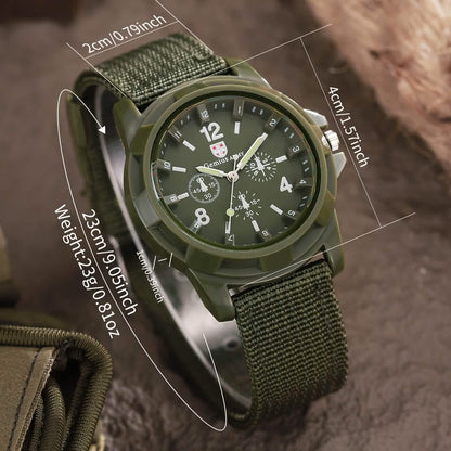 Men's Nylon Casual Sport Quartz Wrist Watch