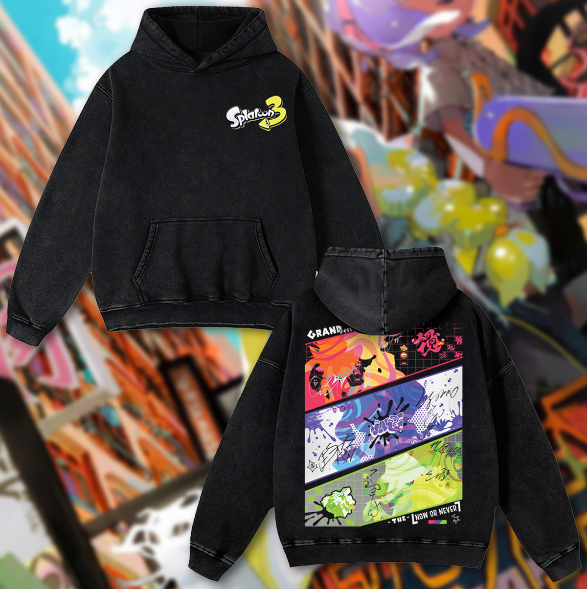 Splatoon 3 Cotton Unisex Round Neck Anime T-Shirt
