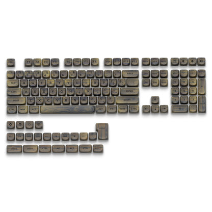 XVX Walnut Texture MOA  Profile Dye-Sublimation PBT 130-Key Keycap Set