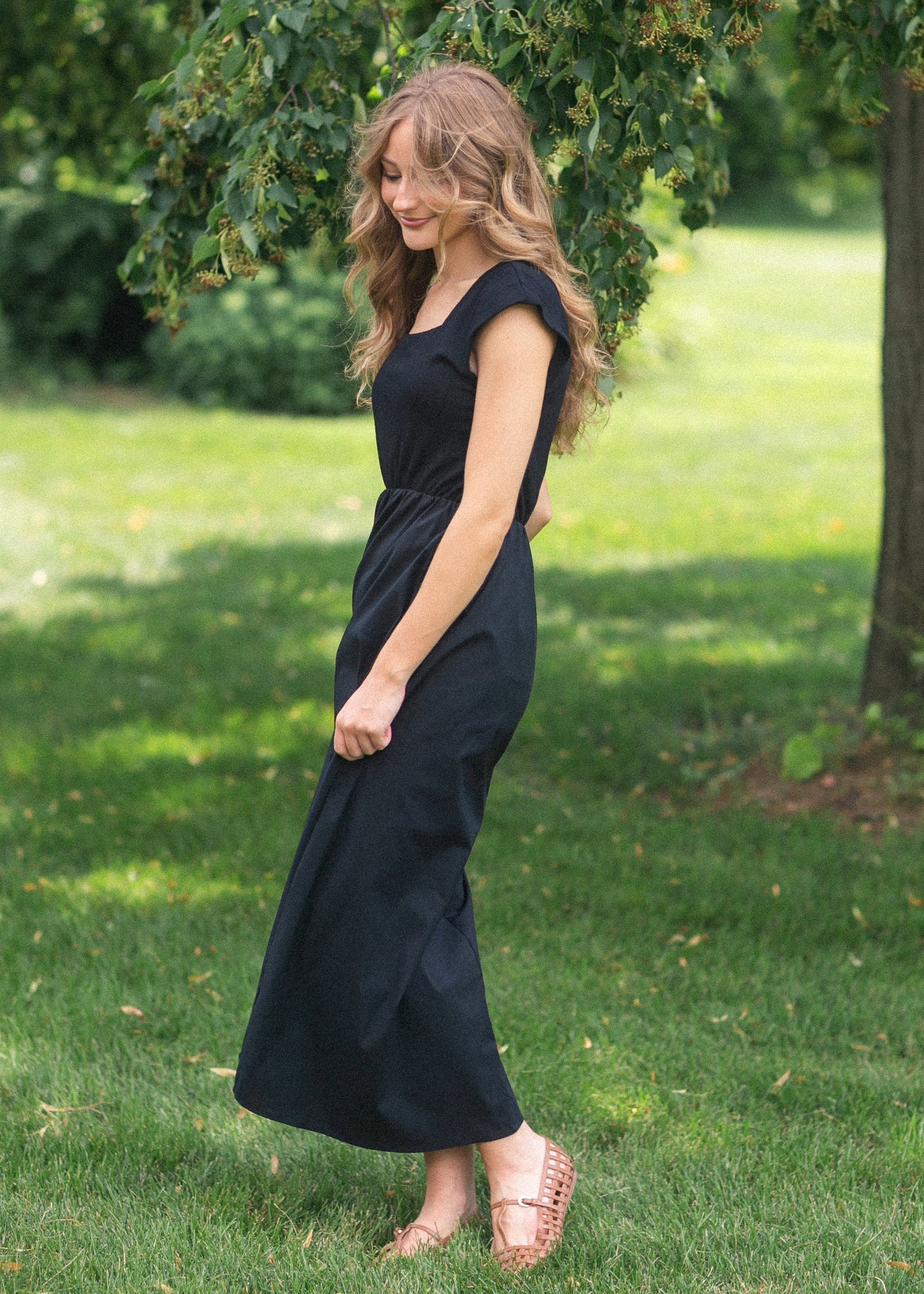 Eleanor Black A-line Maxi Dress - FINAL SALE