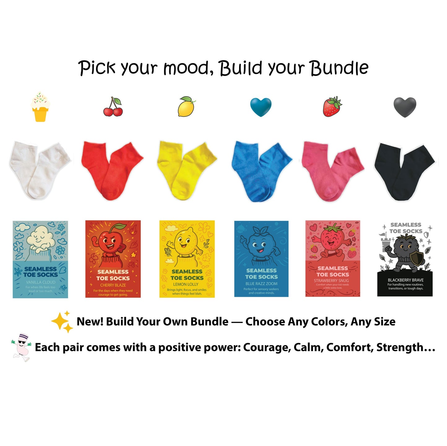 Ankle SmoothToe™ Single Pair/ Build your own Bundle (more color options inside)