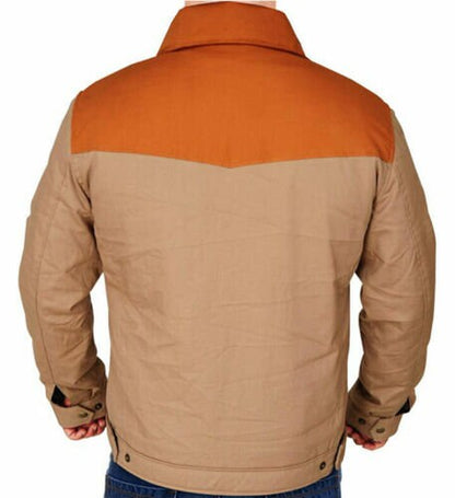 Handmade Kevin Costner John Dutton Brown Cotton Jacket