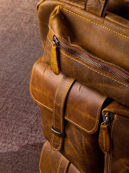 Heritage Nomad Leather Backpack by Ox and Bulls
