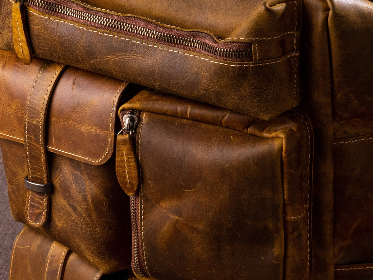 Heritage Nomad Leather Backpack by Ox and Bulls