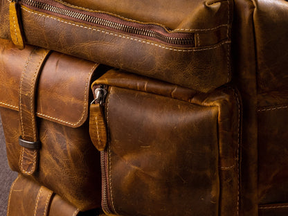 Heritage Nomad Leather Backpack by Ox and Bulls