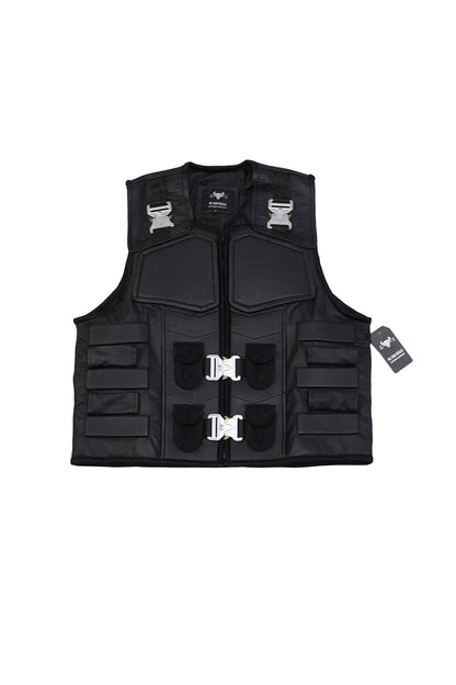 Handmade  Military Vest Handmade Cosplay Leather Vest Unisex