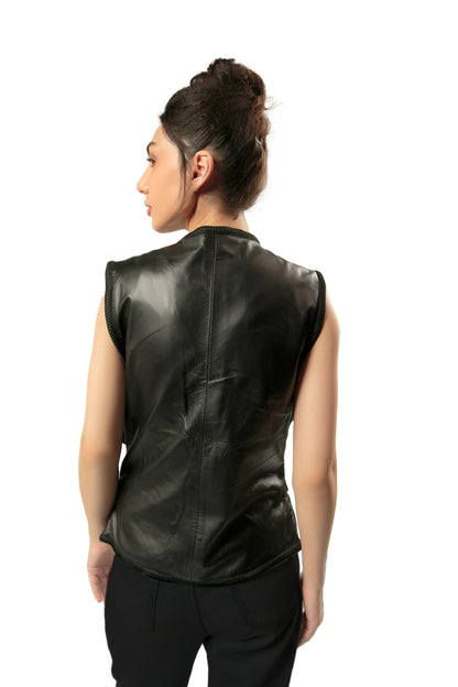 Handmade  Military Vest Handmade Cosplay Leather Vest Unisex