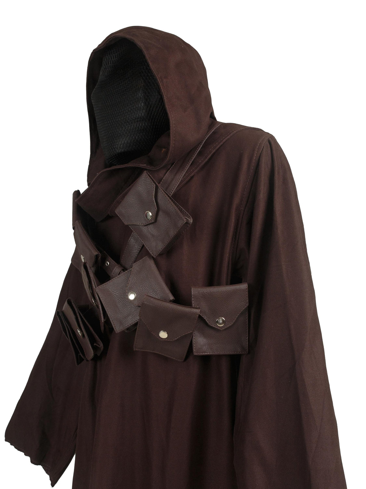 The Jedi Cloak Handcrafted Desert Nomad Cloak with Leather Chest Straps - Ox and Bulls Exclusive