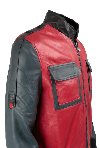 Handmade  Marty McFly 2 Leather jacket, BTTF Part ll Back to the future Michael J.Fox