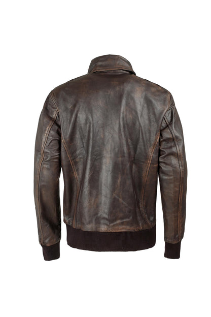 Handmade  A2 Aviator RAF Flight Bomber Jacket Handmade Real Leather Jacket for Men