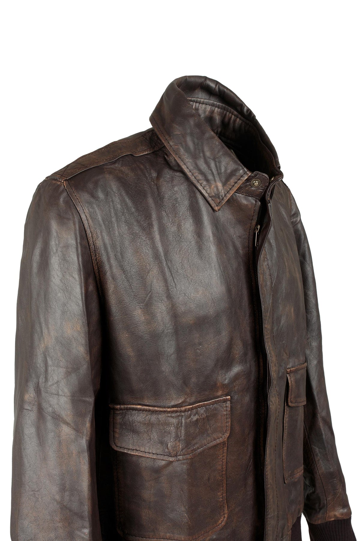 Handmade  A2 Aviator RAF Flight Bomber Jacket Handmade Real Leather Jacket for Men