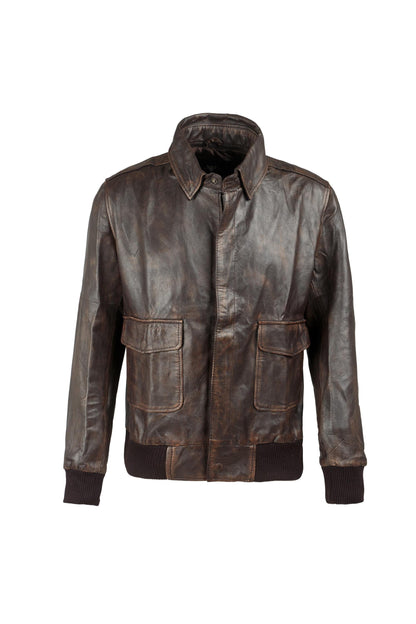 Handmade  A2 Aviator RAF Flight Bomber Jacket Handmade Real Leather Jacket for Men
