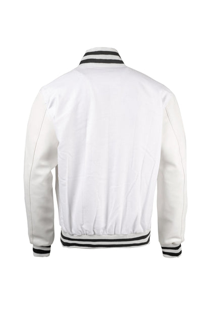 Weeknd  Varsity Jacket White and Black Varsity  Handmade Cosplay Customizable