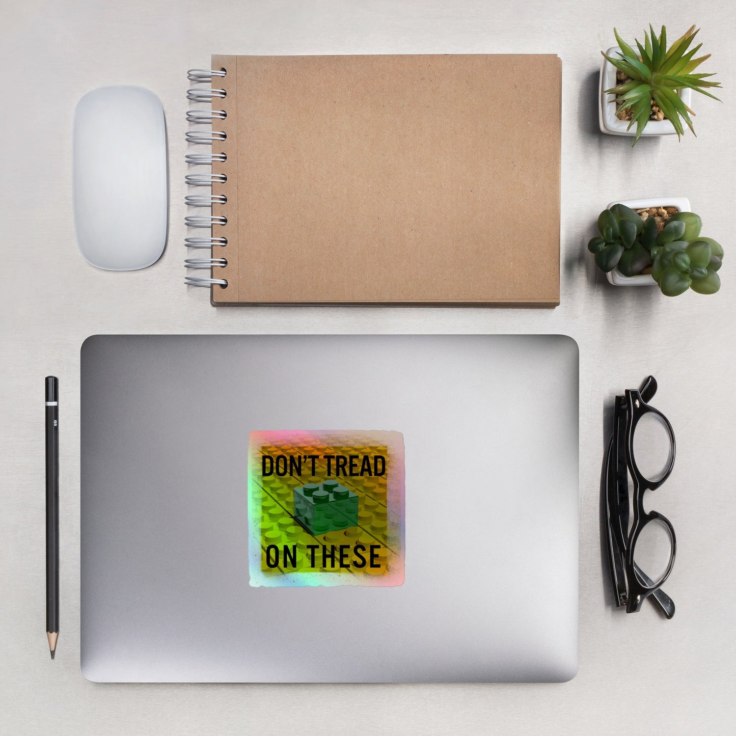 Don't Tread on these Holographic stickers