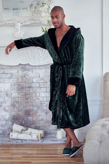 Men’s Robe with Hood – Ultra-Soft Plush Comfort for Everyday Use