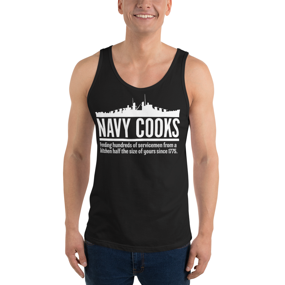 Navy Cooks Unisex Tank Top