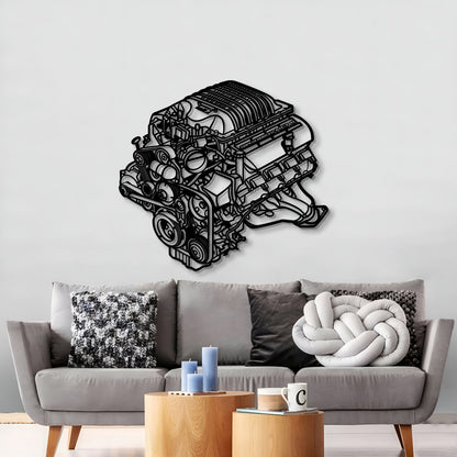 2018 Challenger HEMI Metal Engine Block Wall Art - MTEB-0002