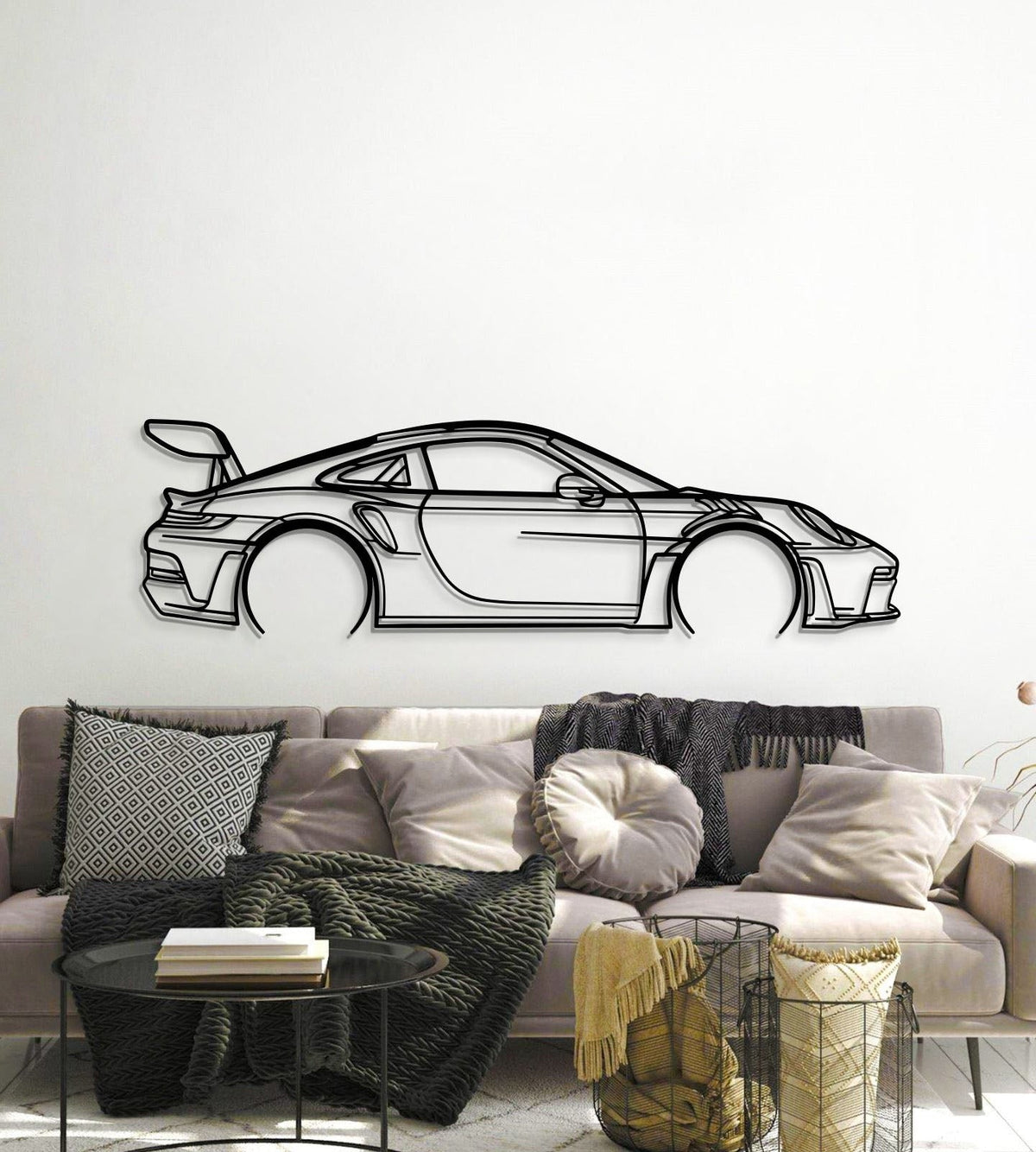 911 GT3 RS Model 992 Detailed Metal Car Wall Art - MT0859