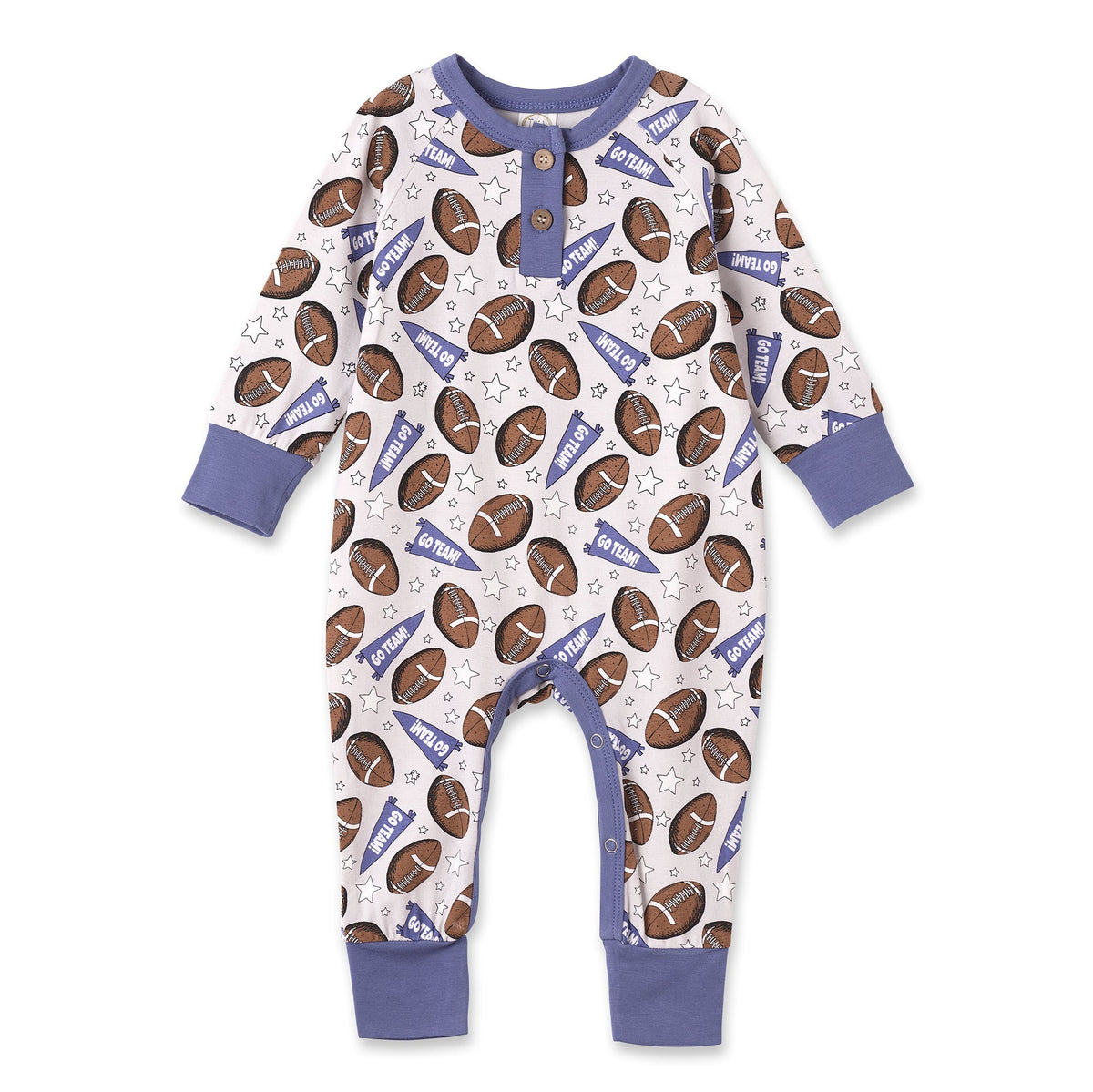 Football Baby Romper – Bamboo Soft, Sporty & Snuggle-Ready