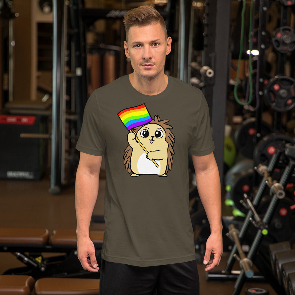 LGBTQ Cartoon Porcupine Short-Sleeve Unisex T-Shirt
