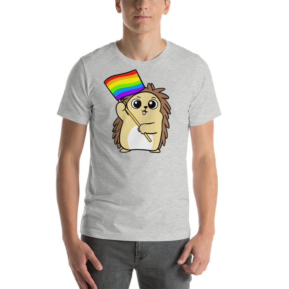 LGBTQ Cartoon Porcupine Short-Sleeve Unisex T-Shirt