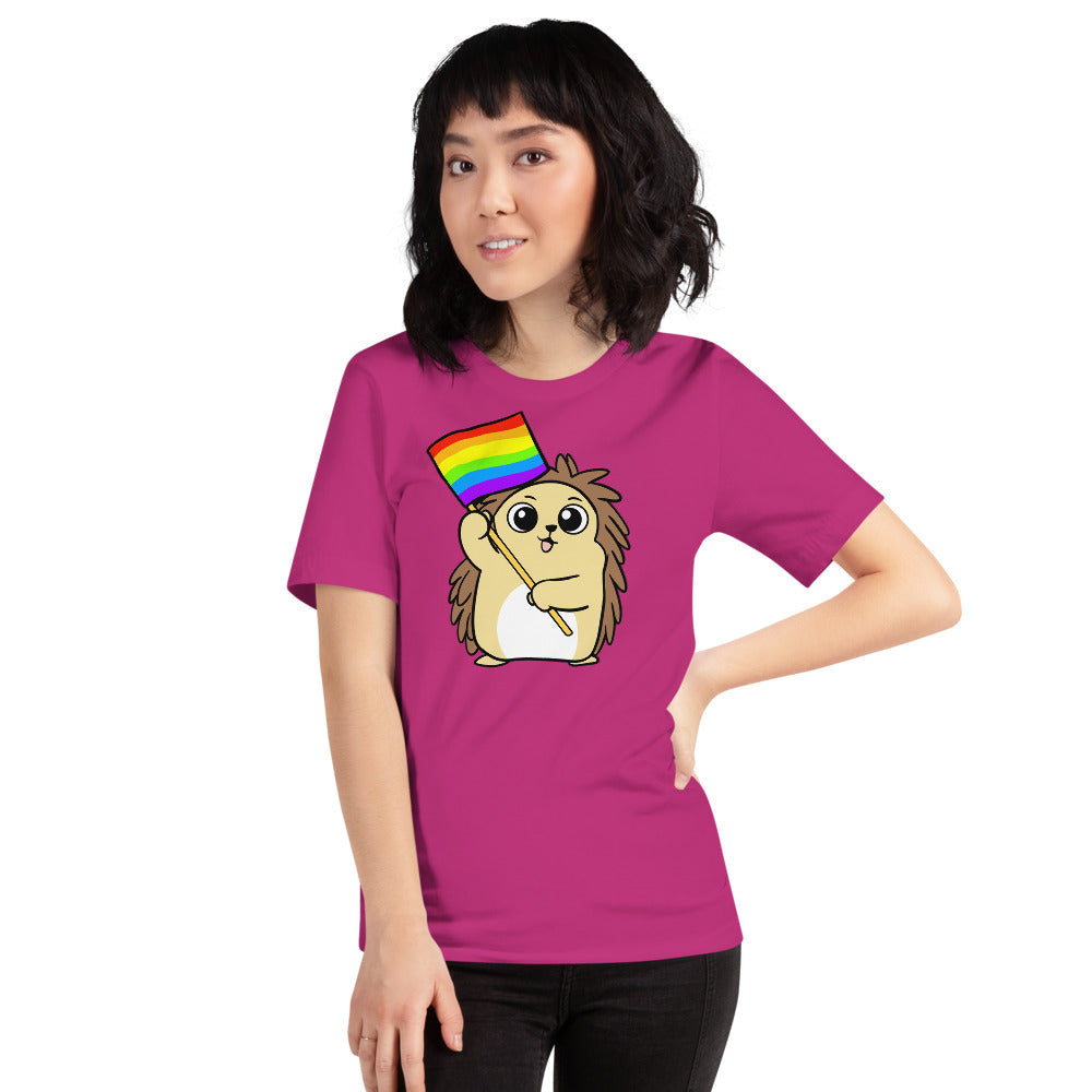 LGBTQ Cartoon Porcupine Short-Sleeve Unisex T-Shirt