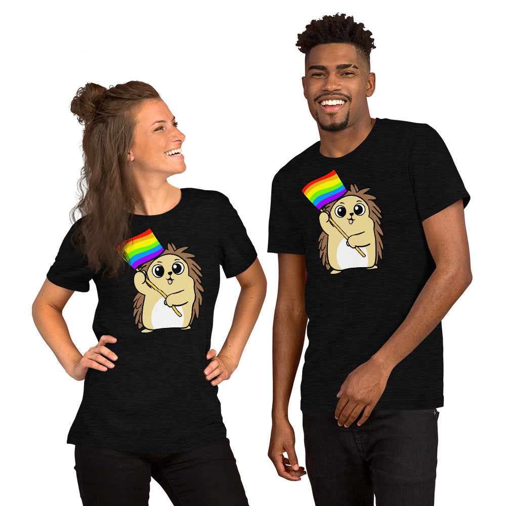 LGBTQ Cartoon Porcupine Short-Sleeve Unisex T-Shirt