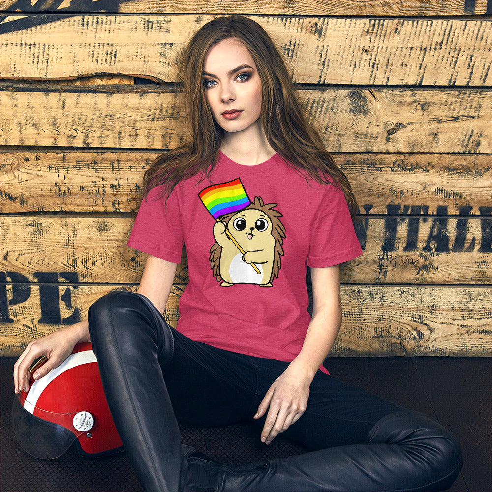 LGBTQ Cartoon Porcupine Short-Sleeve Unisex T-Shirt