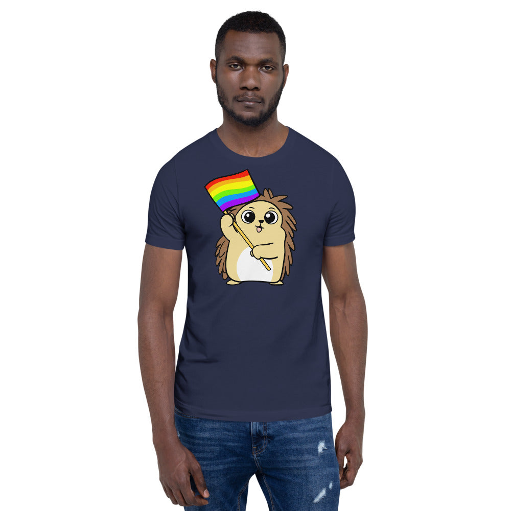 LGBTQ Cartoon Porcupine Short-Sleeve Unisex T-Shirt