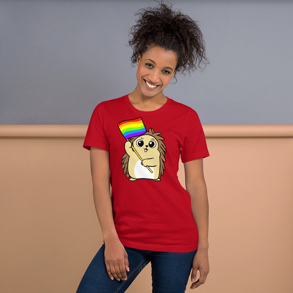 LGBTQ Cartoon Porcupine Short-Sleeve Unisex T-Shirt
