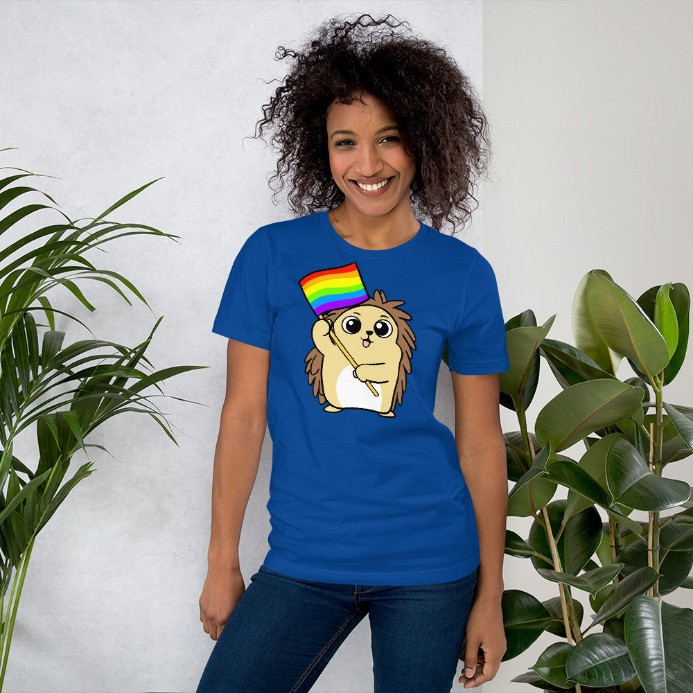 LGBTQ Cartoon Porcupine Short-Sleeve Unisex T-Shirt